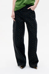 Napolen Jeans in Black Floral