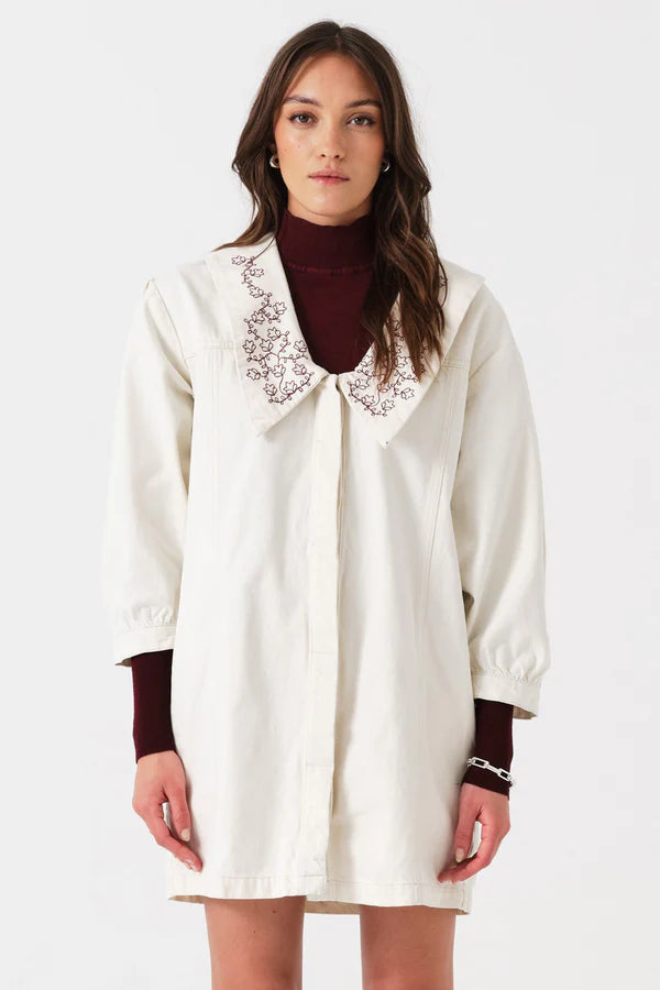 Neve Dress in Ecru