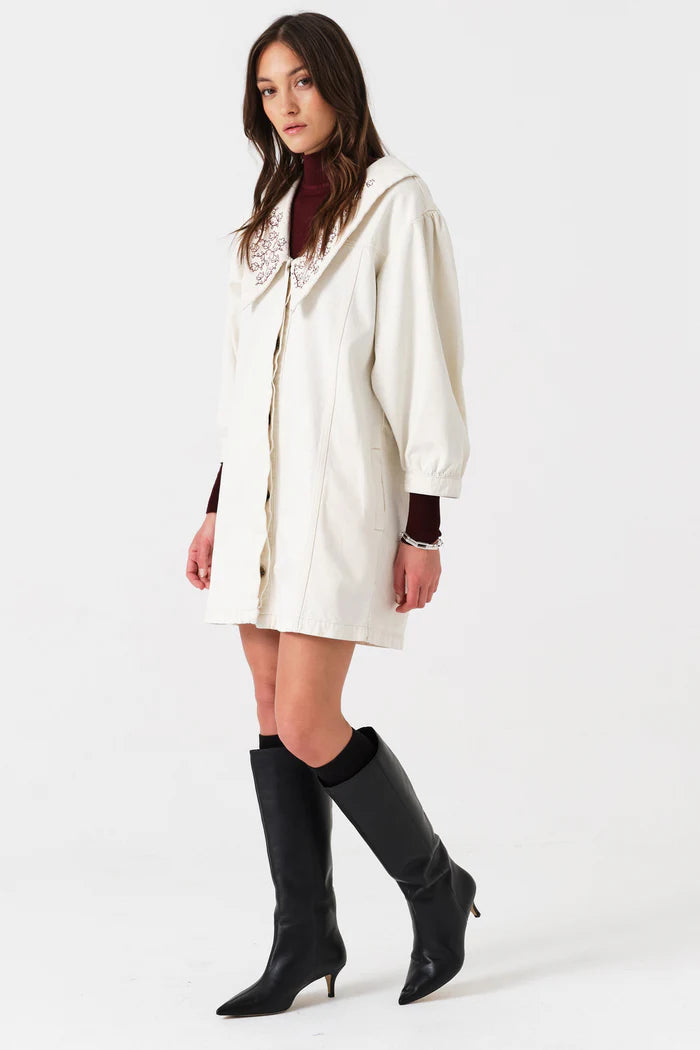 Neve Dress in Ecru