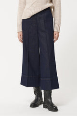 Sophie Wide Leg Trouser in Denim Blue