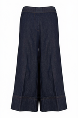 Sophie Wide Leg Trouser in Denim Blue