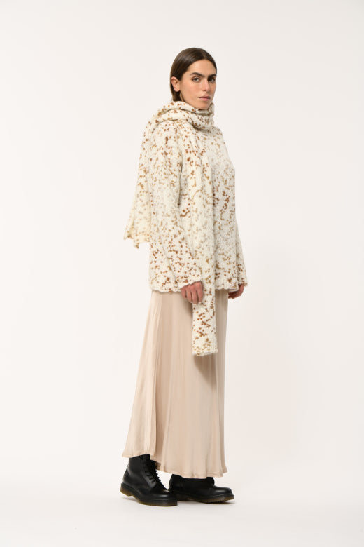 Scarf in Cow Print