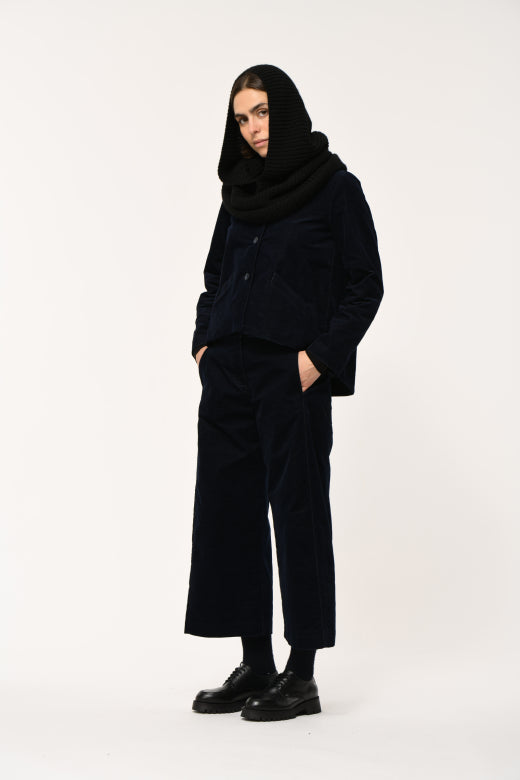 Knitted Balaclava in Black