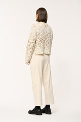 Knit Jumper in Cow Print