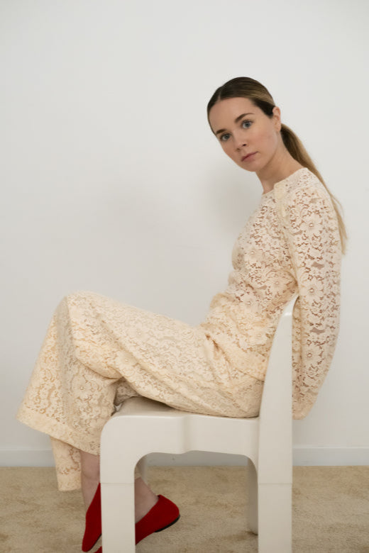 Lace Wide Leg Trouser