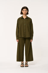 Oversized Shirt in Khaki