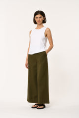 Taylor Barrel Trouser in Khaki
