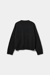 Palea V-Neck Sweater in Dark Grey