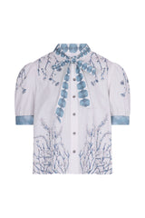 Poppy Blouse in Indigo Coral
