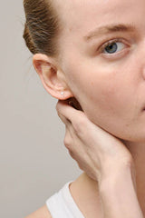 Protective Cross Studs in Silver