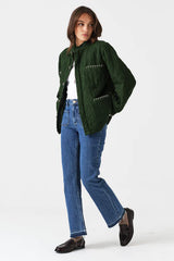 Pablo Quilted Jacket in Dark Pine