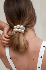 Round Pearly Scrunchie, Large