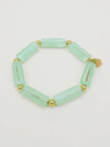 Colored Tube Scrunchie Bracelet in Green