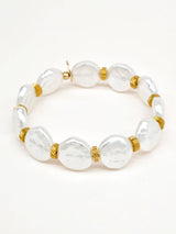 Dorés Bracelet in Round Flat Pearl