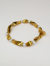 Dorés Scrunchie Bracelet in Twisted Pearl