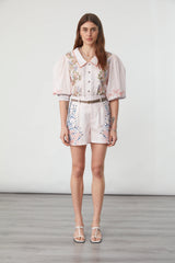 Selene Shorts in Indigo Coral