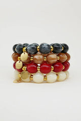Shimmer Scrunchie Bracelet in Red