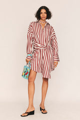 Tie Waist Shirt Dress