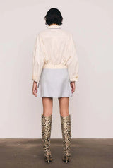 Block Shift Mini Skirt in Spliced