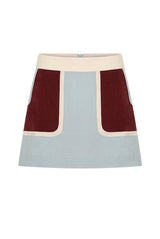 Block Shift Mini Skirt in Spliced