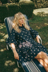 Star Genoa Mini Dress in Navy