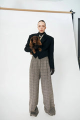 Oversized Low-Waist Suiting Pant