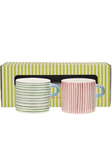Stripe Affair Tea Mug Set of 2