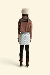 'Sweet' print Sweatshirt in Faded Brown