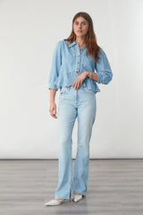 Tate Blouse in Summer Sky