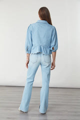Tate Blouse in Summer Sky