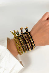 Tissés Scrunchie Bracelet in Black