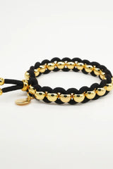 Tissés Scrunchie Bracelet in Black
