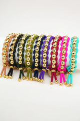 Tissés Scrunchie Bracelet in Violet