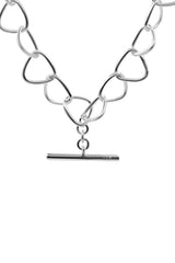 Triangle Link Chain in Silver