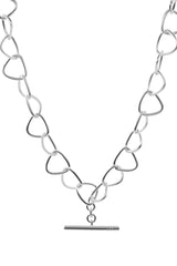 Triangle Link Chain in Silver