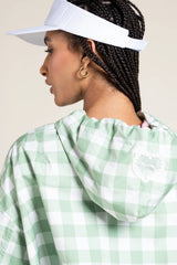 Darius Bomber in Green Gingham