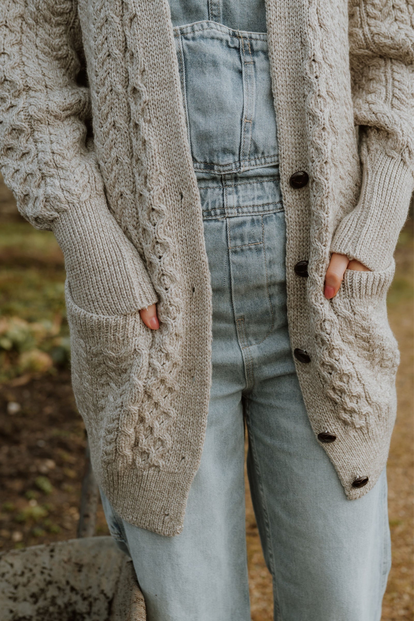 Chunky knit boyfriend cardigan hotsell